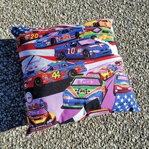 Nascar racing decorative pillow